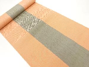 アンティーク　縞模様織出し八寸帯地反物